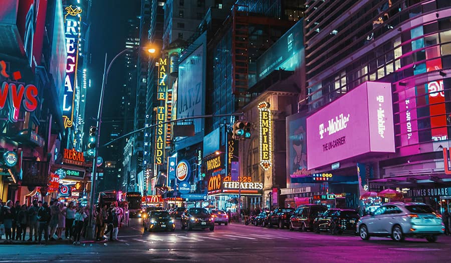 New York City is the largest city in the United States, and it's known as the "City That Never Sleeps."