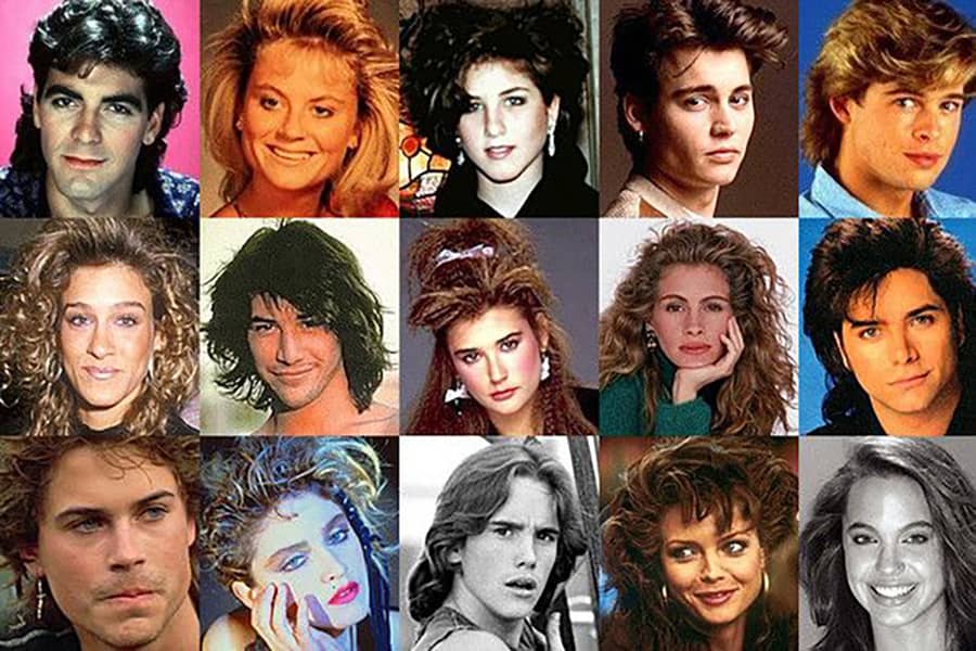 What 80s haircut is short in the front and sides but longer in the back?