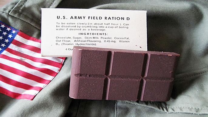Which candy was created to avoid melting in soldiers' hands?