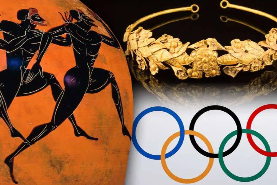 Which ancient civilization created the first Olympic Games?