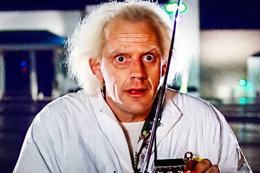 Doctor Emmett Brown is a character in which 80s movie?
