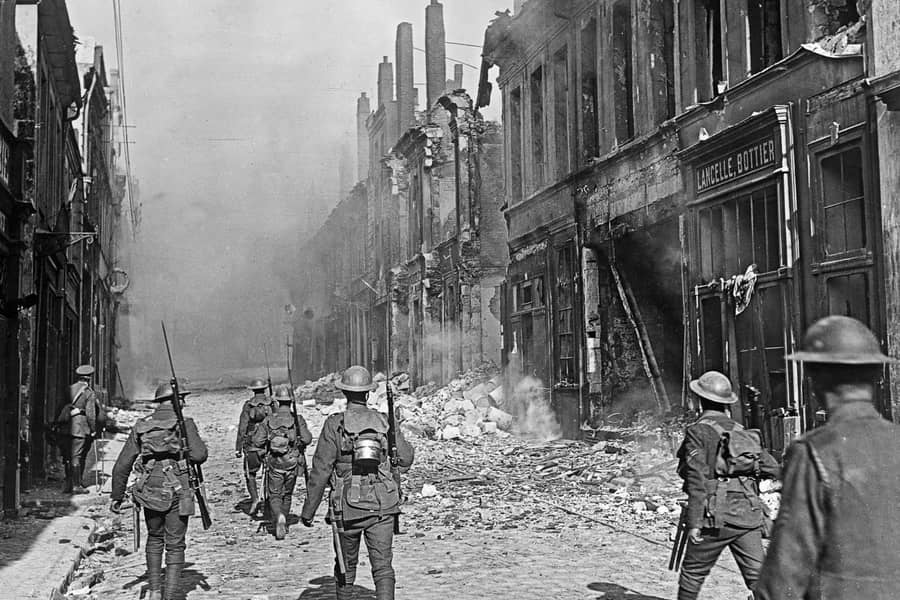 Which empire dissolved at the end of World War I?