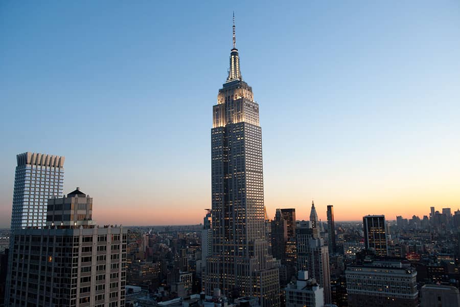What was the original purpose of the Empire State’s iconic spire?