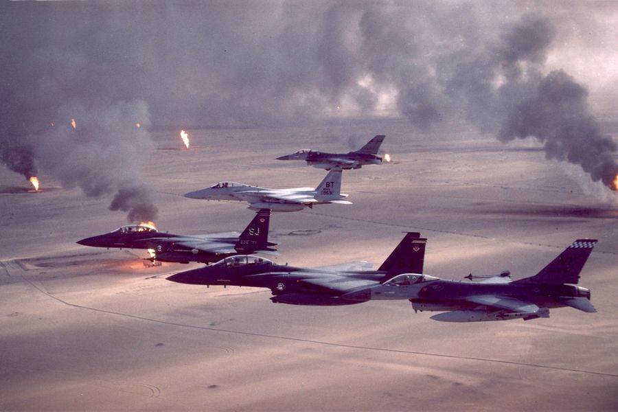 Which 1990 invasion triggered the Gulf War?