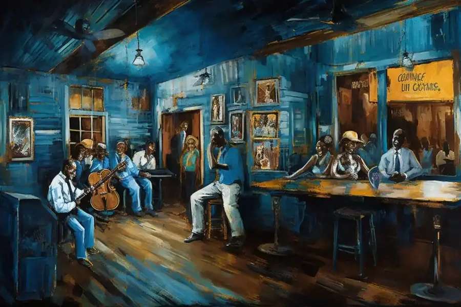 Which musical genre originated in the Mississippi Delta?