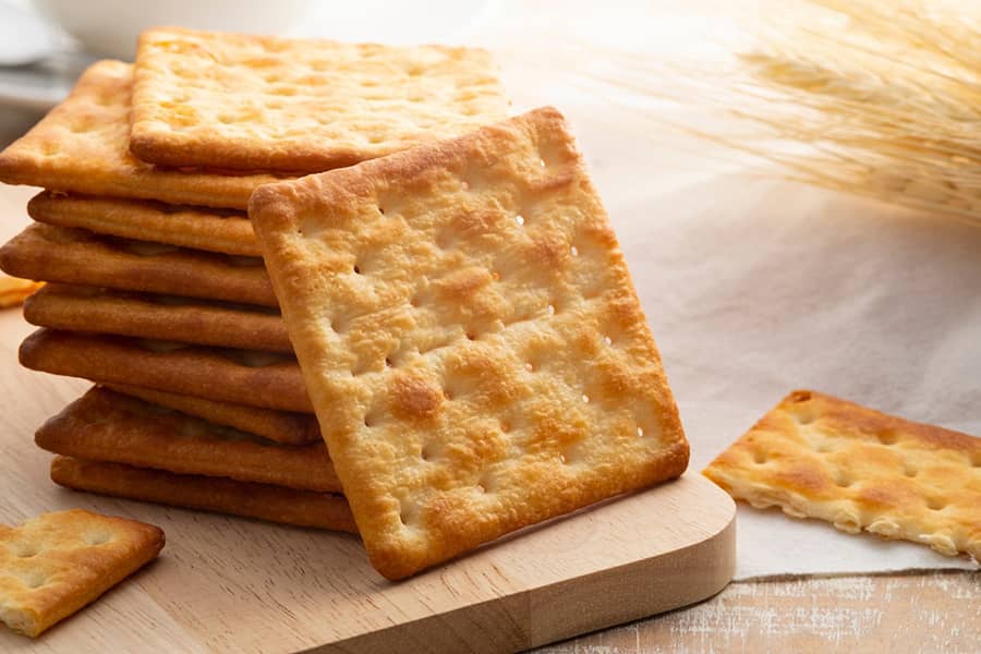 What is the purpose of holes in crackers?