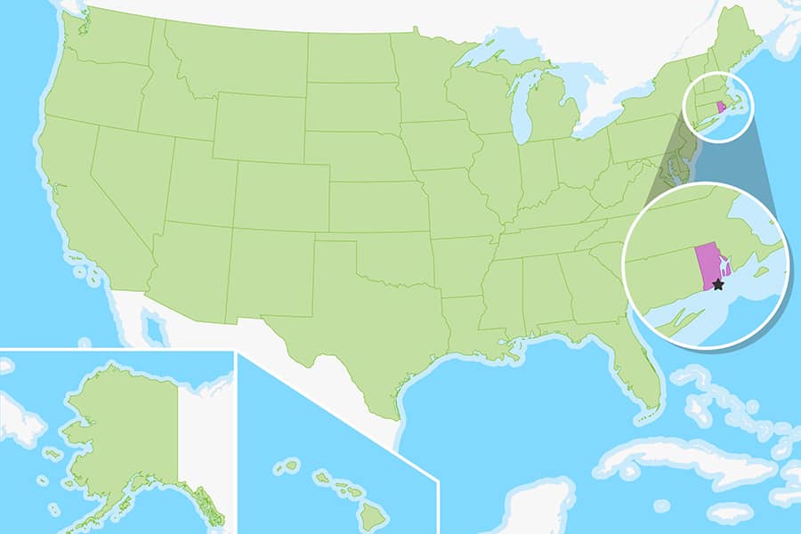 Approximately how many times could Rhode Island fit inside Texas?