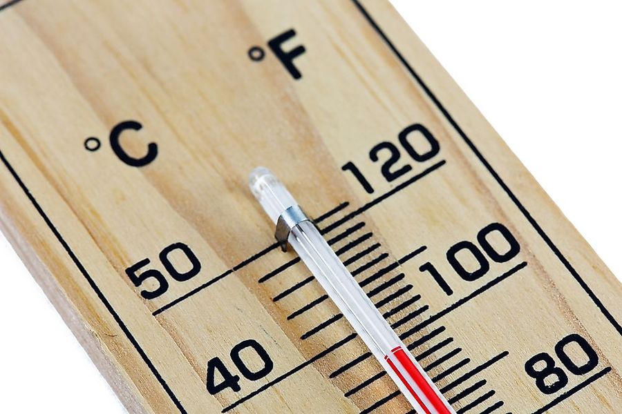 The Celsius temperature scale is based on the freezing and boiling points of what?