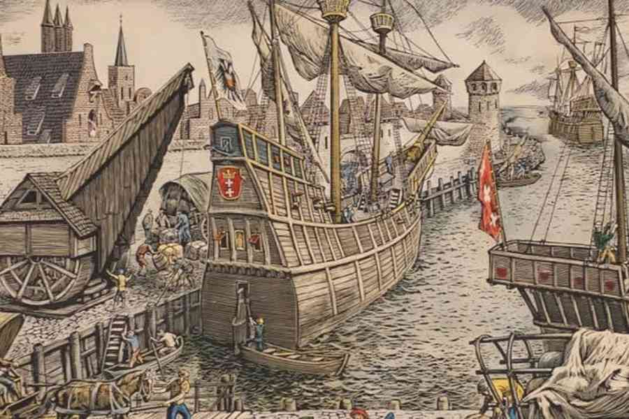The Hanseatic League was primarily a network of what?