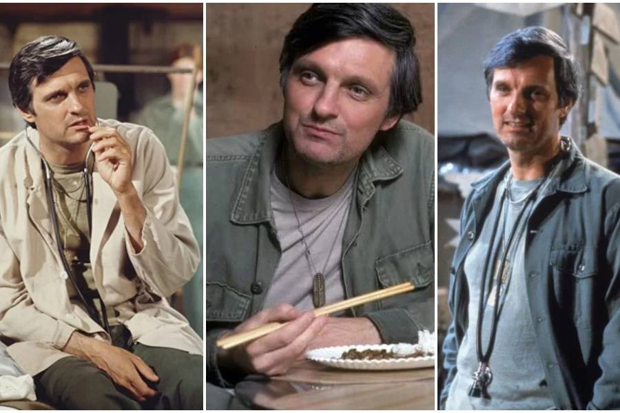 Which TV series featured the character Hawkeye Pierce?