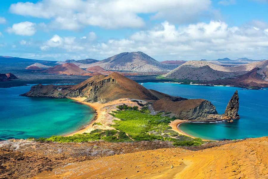 Which of these UNESCO sites is a volcanic archipelago studied by Darwin?