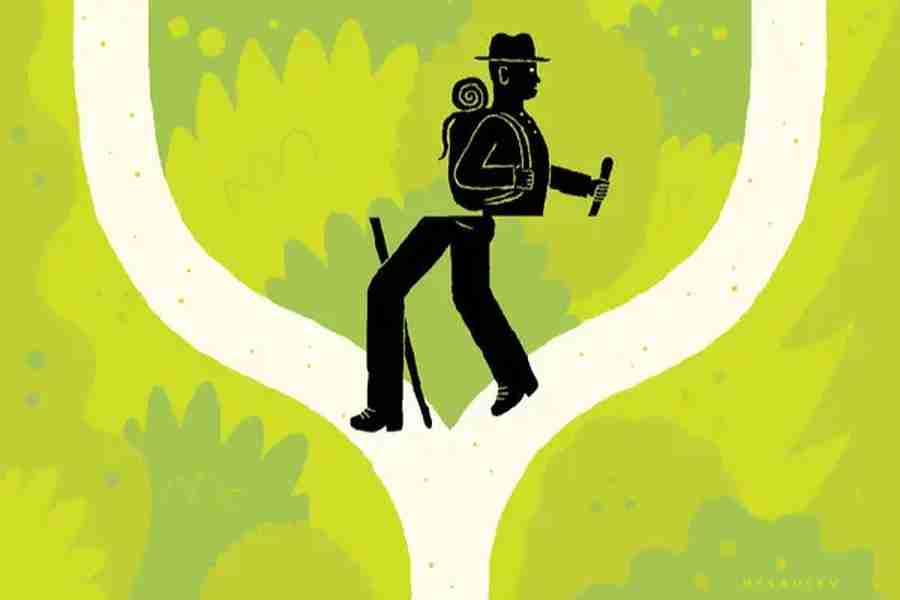 Which American poet wrote “The Road Not Taken”?