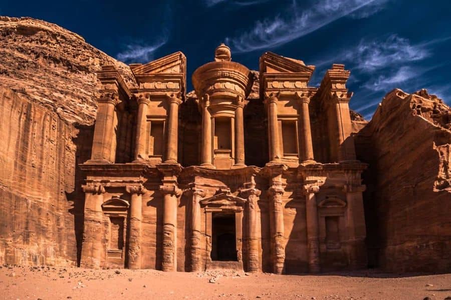 Which empire built the city of Petra?