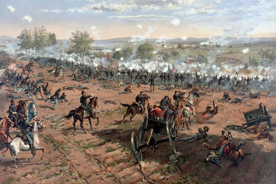Which war included the Battle of Gettysburg?