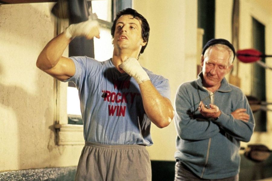 Who played Rocky’s trainer Mickey?