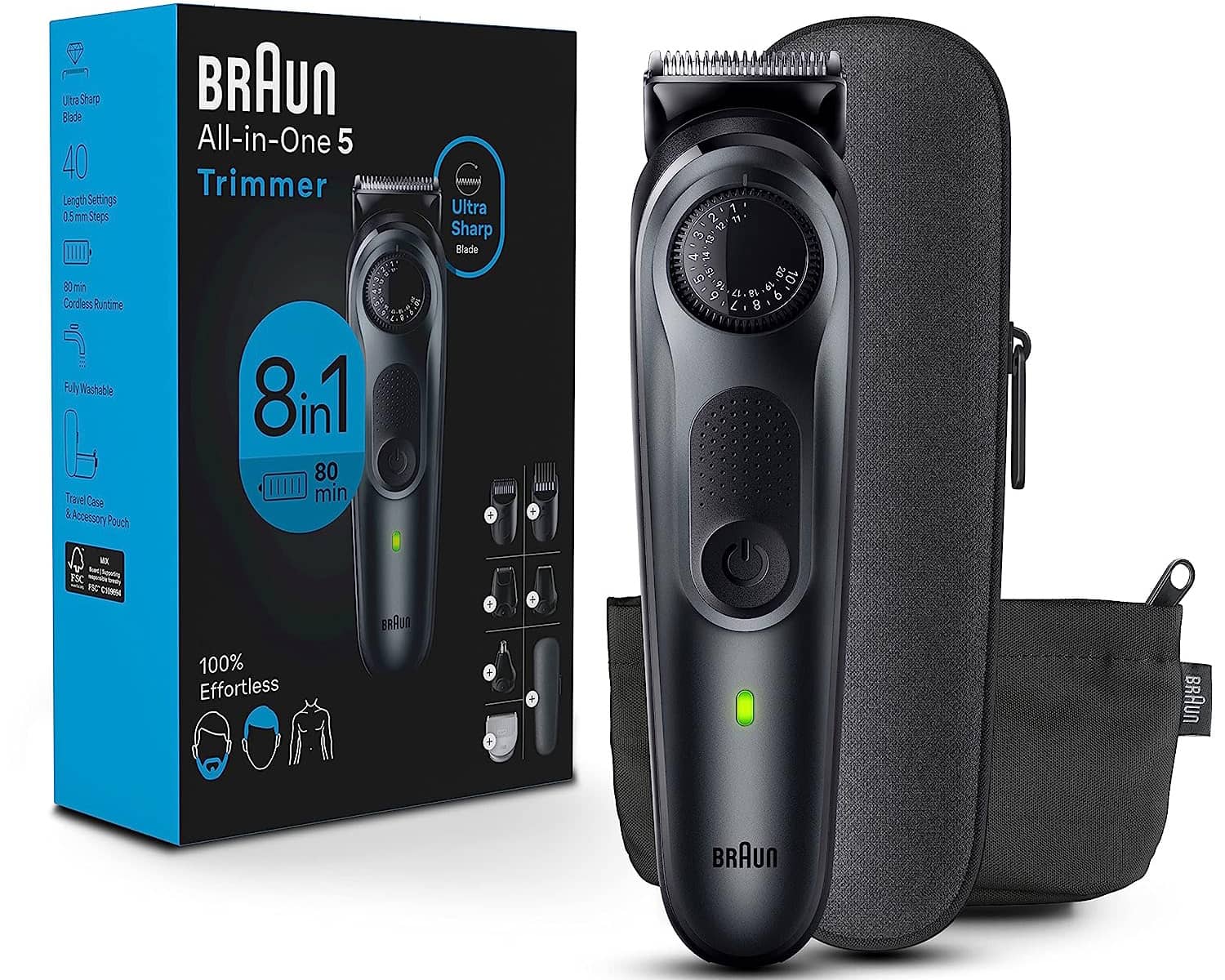 8-in-1 Trimmer for Men with Beard Trimmer